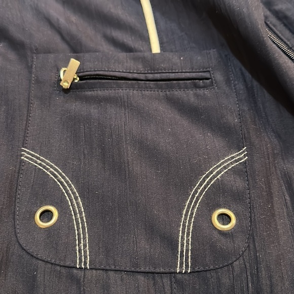 Allison Daley Summer Waistcoat Navy and White Size SP - Picture 8 of 8